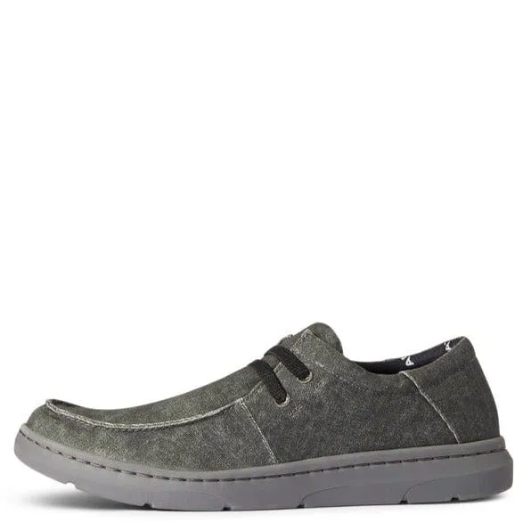 Ariat Men's Hilo Charcoal Canvas Slip On Shoes 10038391