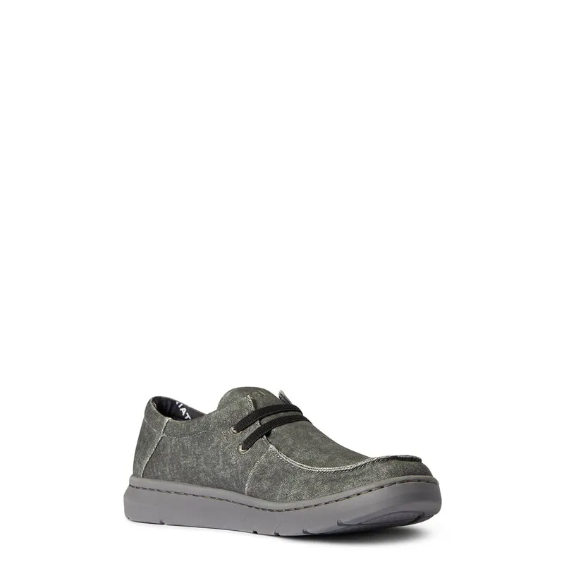 Ariat Men's Hilo Charcoal Canvas Slip On Shoes 10038391