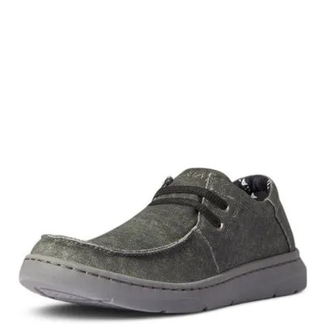 Ariat Men's Hilo Charcoal Canvas Slip On Shoes 10038391