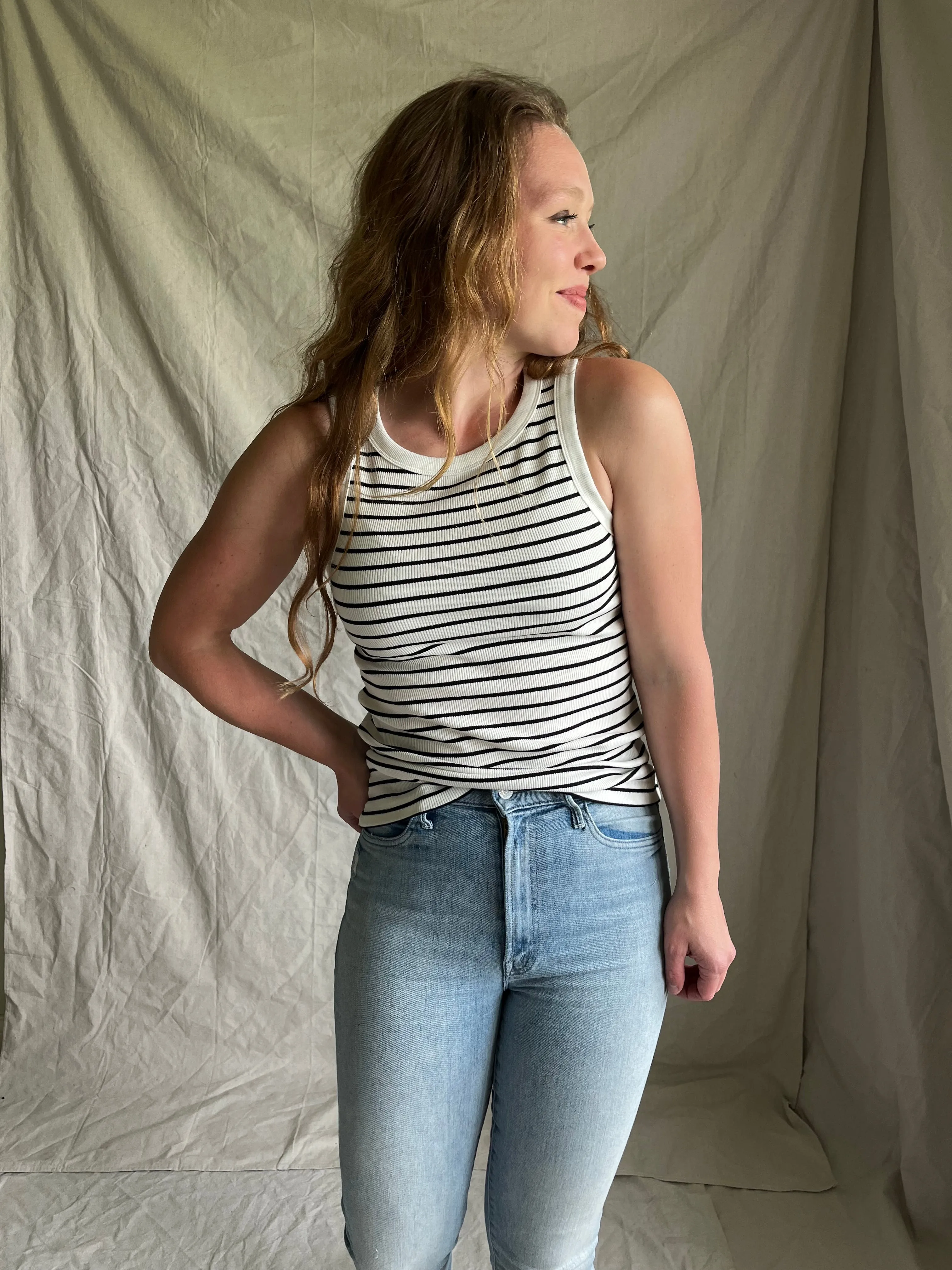 Blayke stripe tank