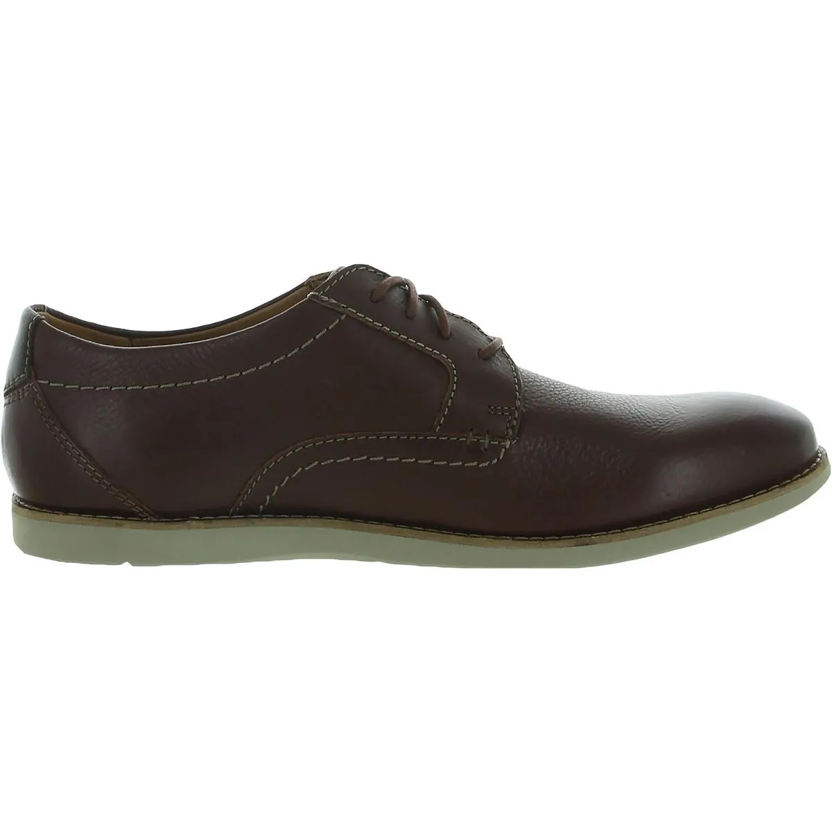 Clarks Mens Raharto Plain Leather Dressy Oxfords