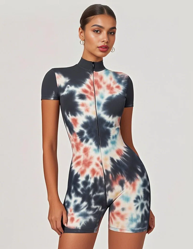 Comfy Stretch Tie Dye Jumpsuit