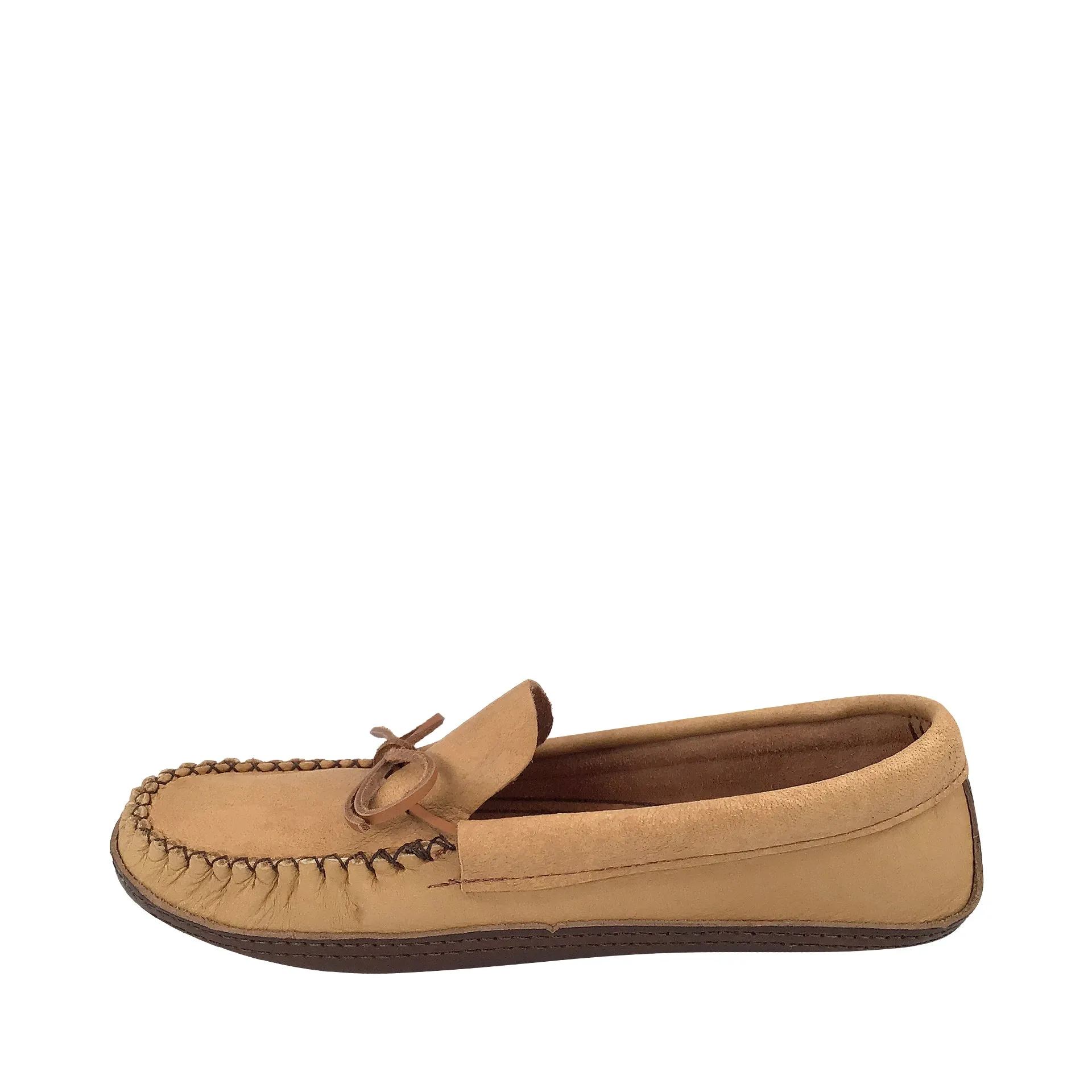 Men's Earthing Moccasins Moose Hide with Oil Tan BB495M