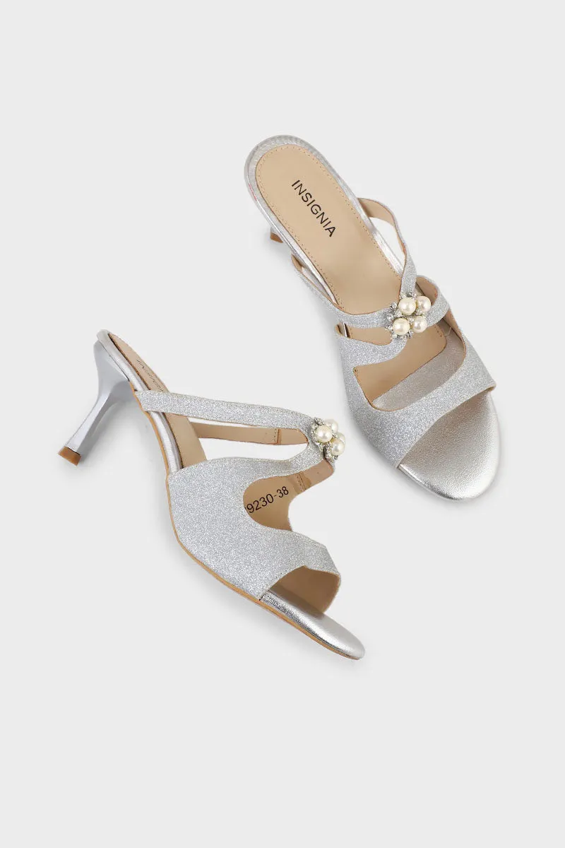Party Wear Slip On I29230-Silver