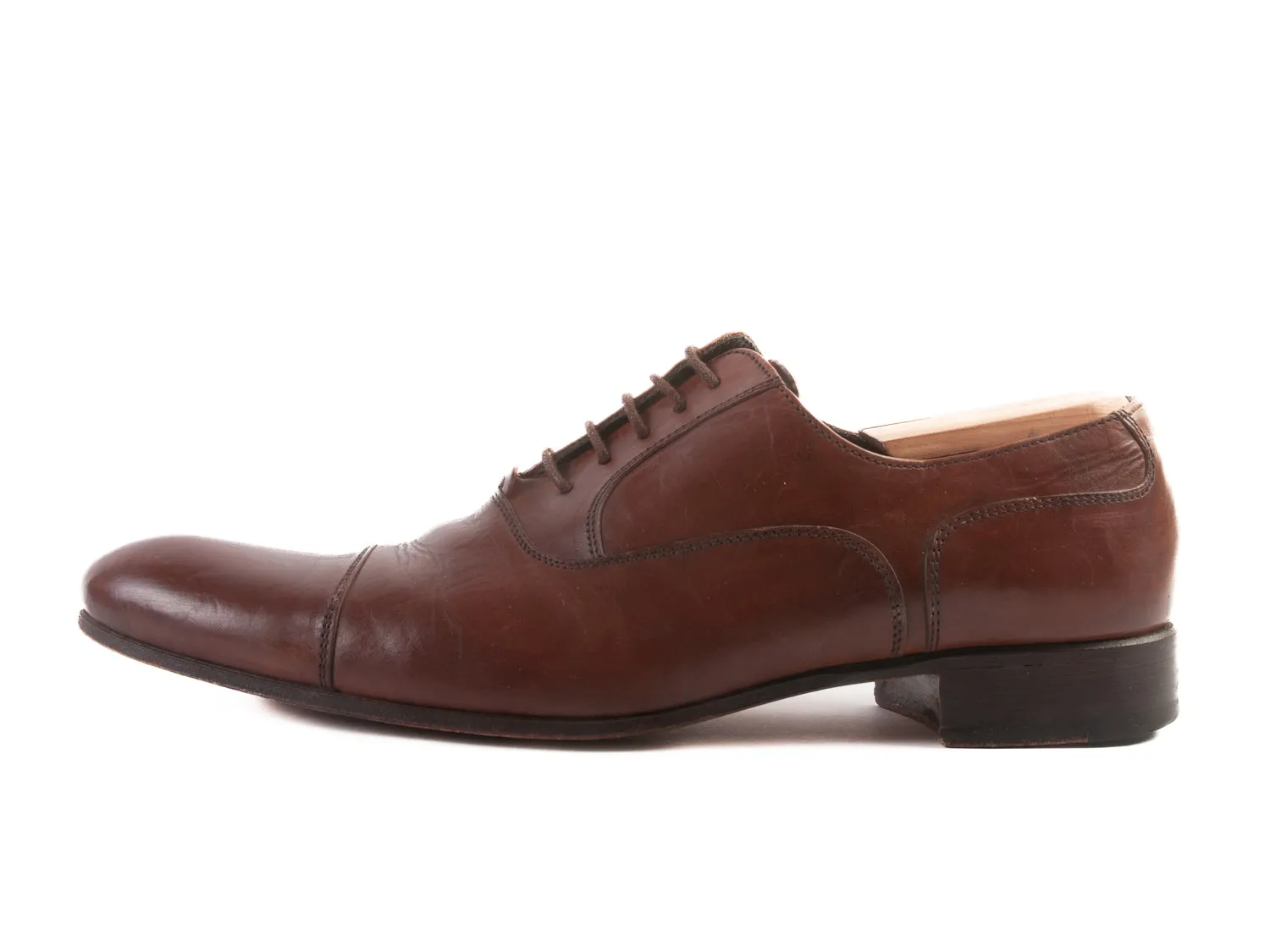 Russell & Bromley London Brown Cap Toe Oxfords